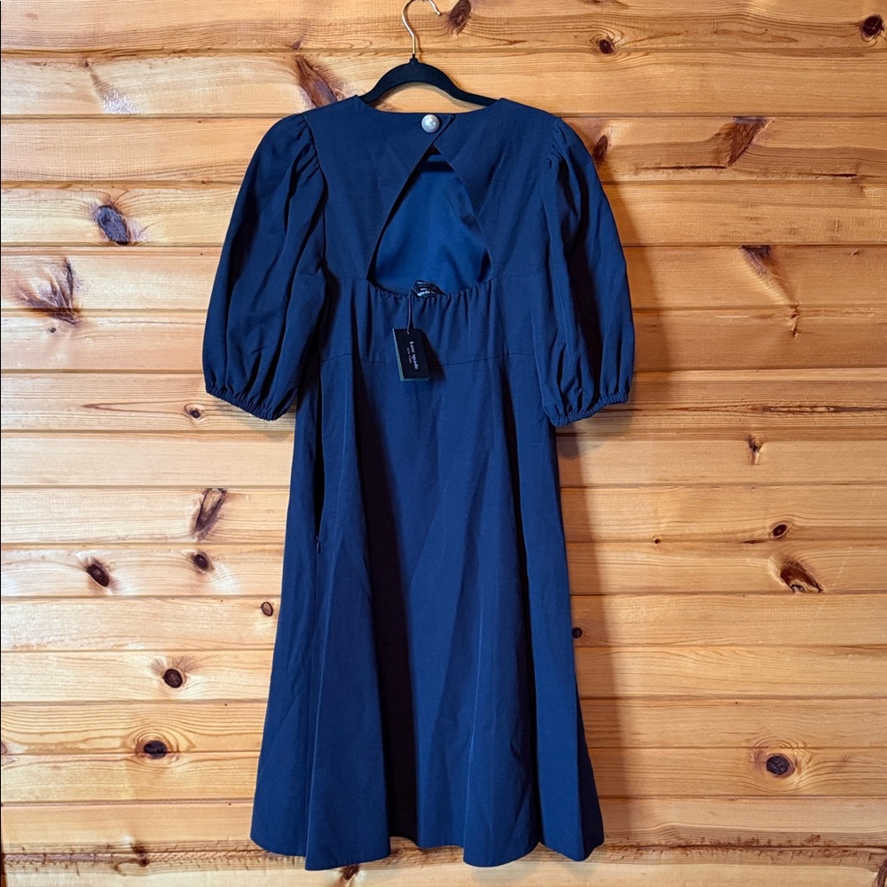 Kate Spade Midnight Navy Blue Pearl Embellished Dress - Picture 4 of 6